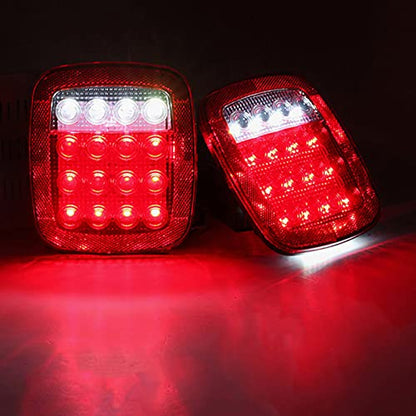 LIMICAR Trailer Tail Lights, 22 LED Stop Turn Backup Lights, 2 Pack