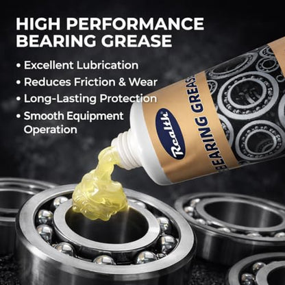 Realth Heavy Duty Bearing Grease 1 oz, 2 Pack - color: Bearing Grease, size: 1 oz - 2 Pack