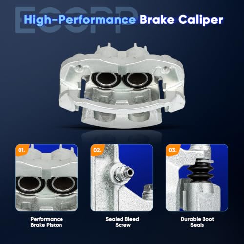 ECCPP 18-B4752 Rear Right Disc Brake Caliper Assembly w/Bracket - size: Rear Right[18-B4752]