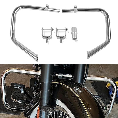 Highway Crash Bar Engine Guard Compatible with Kawasaki Vulcan VN900 Classic 2006-2026 & VN 900 Classic LT 2006-2026(Chrome) - color: chrome