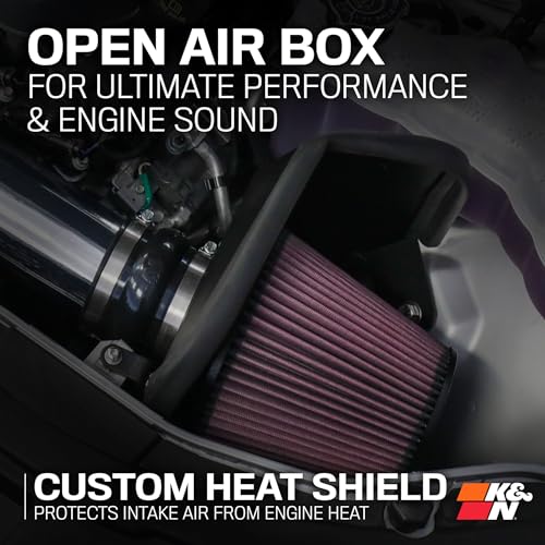 K&N Cold Air Intake System: High-Flow Air Filter, Increase Performance & Towing: Compatible with 2011-2023 Chrysler/Dodge: 300, Challenger, Charger, 69-2545TP - style: Chrome