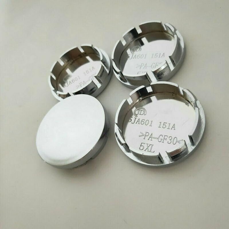 Chrome 4pcs 56mm Car Wheel Center Caps Hub Tyre Rim Hub Cap Cover ABS Universal