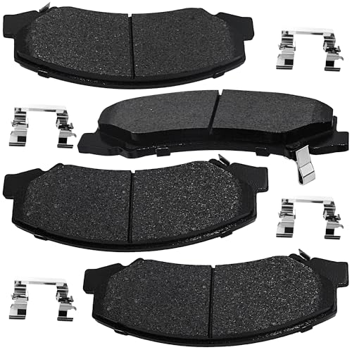 Front Brake Pads Set Compatible with Buick Allure LaCrosse Lucerne, Cadillac DTS, Chevy Impala Limited Monte Carlo Automotive Replacement Brake Pads Semi-Metallic D1159 - style: D1159