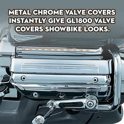SLMOTO Lighting Engine Valve Covers Trim Fit For Honda Goldwing GL1800 F6B