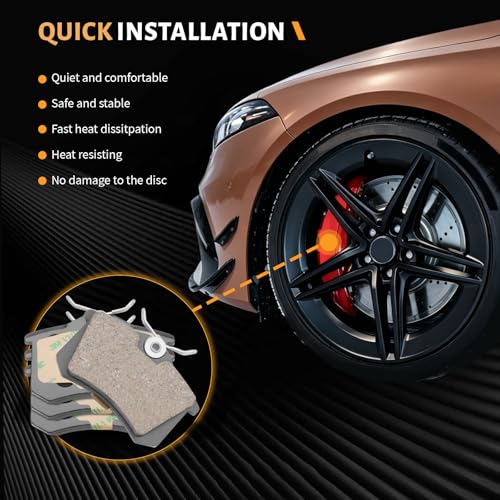 D340 Rear Ceramic Brake Pads Kit Fit For Audi A4 2002-2005, A4 Quattro 2002-2004, S4 2002, For Peugeot 405 1989-1991, For Volkswagen Beetle 2007-2010, For Corrado 1990-1994 - style: HZ340
