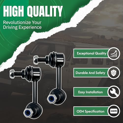 2PCS Rear Stabilizer Sway Bar End Links Compatible With Fit for Honda 2002 2003 2004 2005 2006 CR-V All Model ‎‎K80369 K80370 - size: K80369 K80370