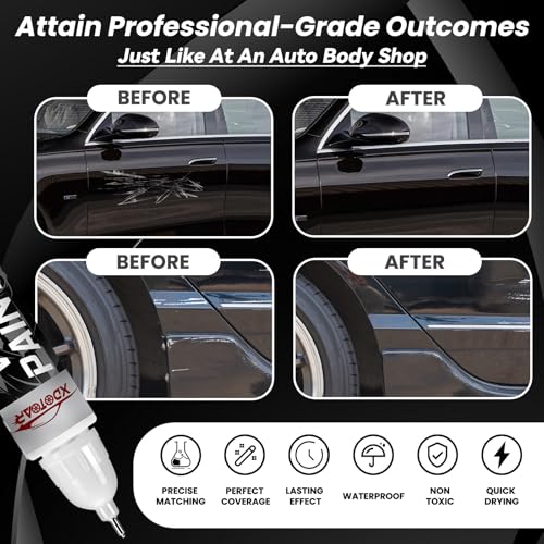 Matte Black Touch Up Paint for Cars, Universal and Color Accurate Automotive Scratch Repair Pen, Lasting Auto Scratch Remover, Quick Drying, Weather Resistant, Easy to Use, Versatile Use - color: Matte Black
