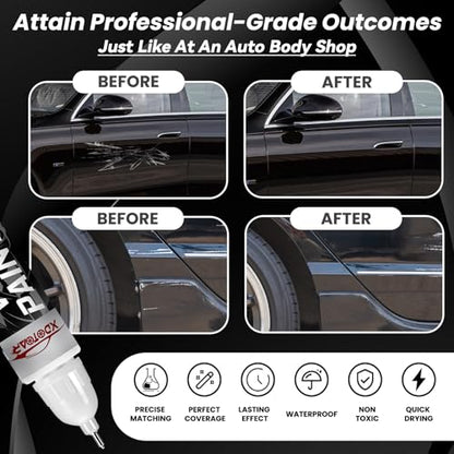 Matte Black Touch Up Paint for Cars, Universal and Color Accurate Automotive Scratch Repair Pen, Lasting Auto Scratch Remover, Quick Drying, Weather Resistant, Easy to Use, Versatile Use - color: Matte Black