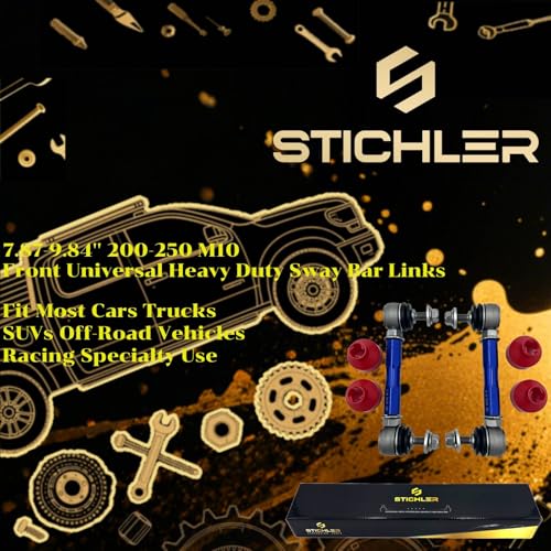7.87-9.84'' 200-250 M10 Front Universal Heavy Duty(HD) Adjustable Sway Bar Links Kit Replace OEM, Fit Most Cars Trucks SUVs Off-Road Vehicles Racing Specialty Use - size: 200-250 M10 Front