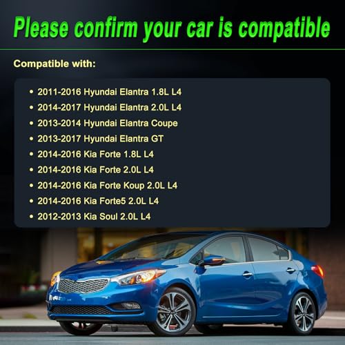 90A Alternator fit for 2011-2017 Elantra 2012-2013 Soul 1.8L 2.0L L4 - size: 2011-2017 Elantra
