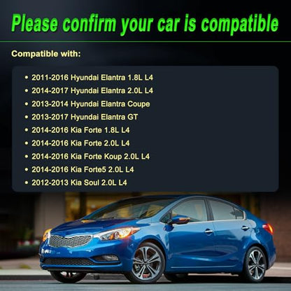 90A Alternator fit for 2011-2017 Elantra 2012-2013 Soul 1.8L 2.0L L4 - size: 2011-2017 Elantra