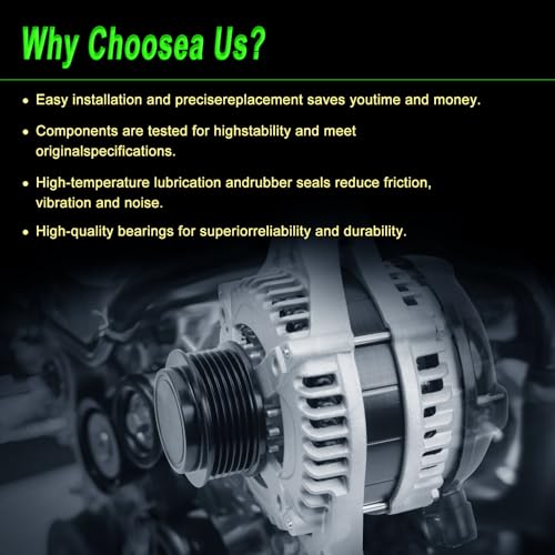 130 Amp Alternator Compatible with 2014-2017 Odyssey 3.5L V6 - size: 2014-2017 Odyssey 3.5L V6