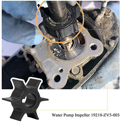 Outboard Water Pump Impeller Repair Kit Compatible with Honda 40 50 hp BF35A BF40A BF45A BF50A BF40D BF50D, Water Pump Rebuild Kit with Impeller Housing Replace for 06193-ZV5-020