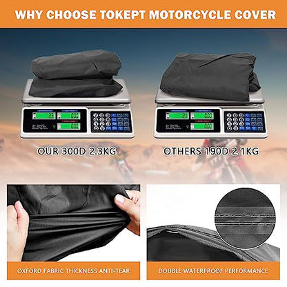 Motorcycle Cover Heavy Duty for Touring Side Box Models - size: Side Box