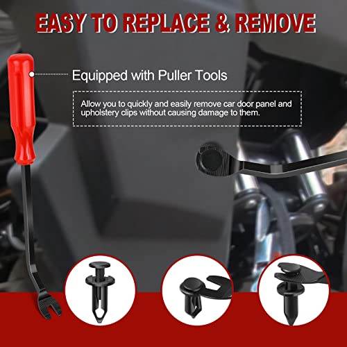 moveland 120 PCS 8mm UTV ATV Fender Clips Push Body Rivets Fasteners Clamps - size: 120 Clips 8mm + Remover