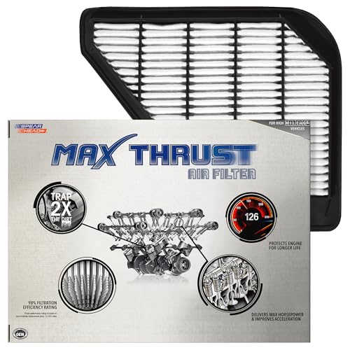 Spearhead Max Thrust Engine Air Filter Replacement | Fits 2008-17 Enclave, 2009-17 Traverse, 2007-16 Acadia, 2017 Acadia Limited, 2007-10 Outlook | OEM Fit & High Dust Holding Capacity (MT-110) - size: MT-110 1-Pack