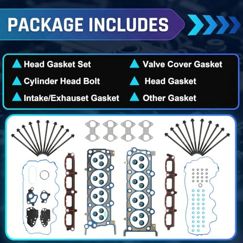 5.4 Full Head Gasket Set w/Head Bolts Fit for Ford Lincoln 07-14 HS26306PT - size: 5.4 Full Head Gasket Set w/Head Bolts