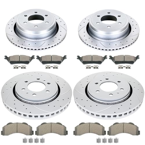 Acinoparts Front and Rear for 2012-2014 Ford F-150 (6-Lug Models) - size: HMBK20401