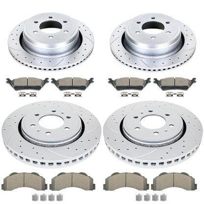 Acinoparts Front and Rear for 2012-2014 Ford F-150 (6-Lug Models) - size: HMBK20401