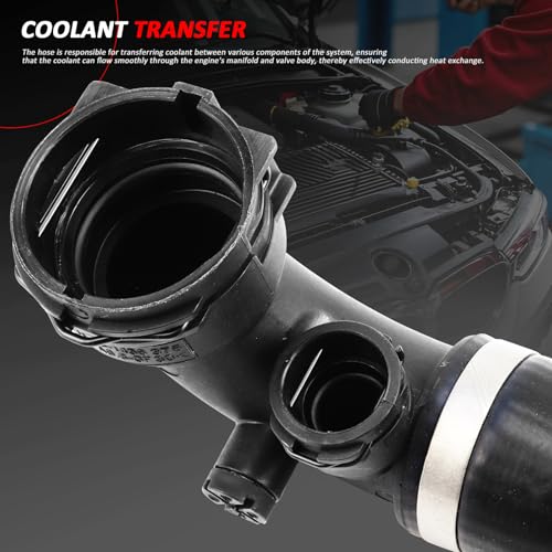 11537500733 Upper Radiator Hose 3-piece set Compatible with BMW - size: Water pipe/Drain pipe