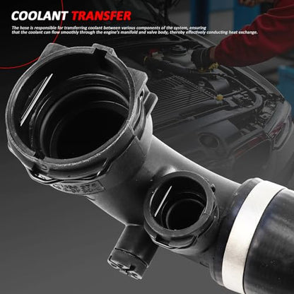 11537500733 Upper Radiator Hose 3-piece set Compatible with BMW - size: Water pipe/Drain pipe