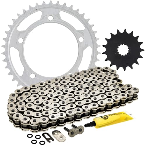 NICHE Drive Sprocket Chain Combo for Suzuki GSXR1000 GSXR750 Front 17 Rear 42 Tooth 525V O-Ring 110 Links - size: O-Ring Chain