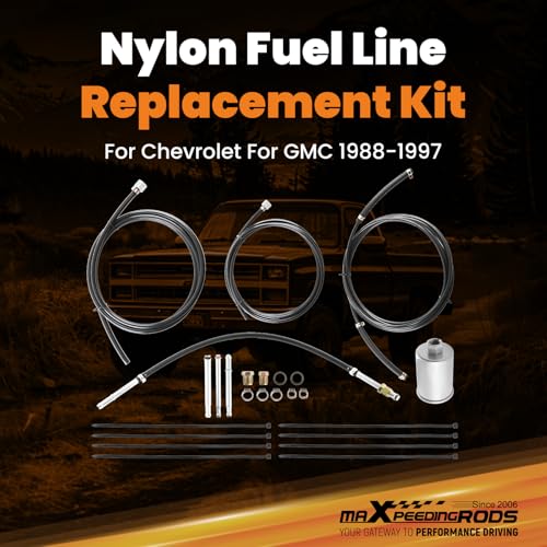 maXpeedingrods Fuel Line Kit for Chevrolet GMC 1988-1997 Trucks, NFR0013 GM23B FL-GM22B FL-GM22B-T (Gasoline Only) - size: NFR0013