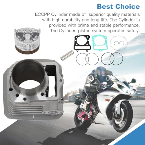 ECCPP 298CC Cylinder Piston Ring Gasket for Kawasaki 300 1989-2002 - size: 11005-1533
