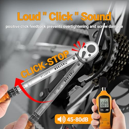 1/4" 3/8" 1/2" Click Torque Wrench Set for Auto & Bikes, 3-Piece - size: 1/4" 3/8" 1/2" Drive, 6-Piece