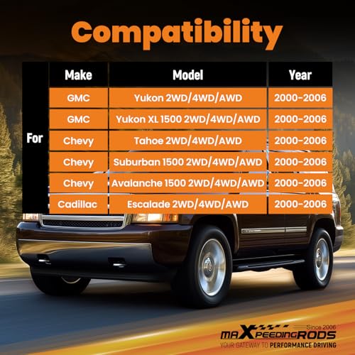 maXpeedingrods 6” Rear Lowering Spring for GM SUV 2000-2006, for Tahoe - size: 6" Rear