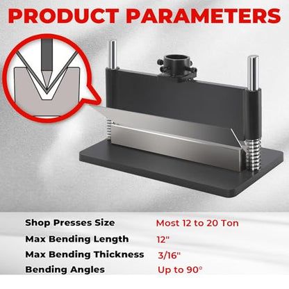 12 Inch Press Brake Attachment for 12–20 Ton Hydraulic Press