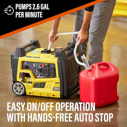 Deway Battery-Powered Stick Transfer Pump, AA Battery, 2.6 GPM, 39 In Hose - style: Basic No Auto-Stop