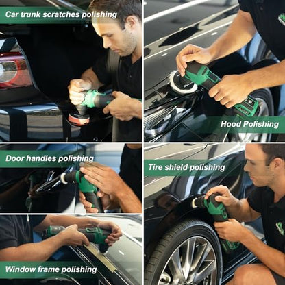 BATOCA Cordless Car Polisher Pro Combo Kit - S4 Brushless DA/RO+S2 Buffer