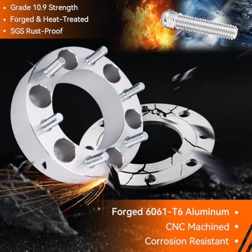 GAHA 6x5.5 Wheel Spacers 108mm M12x1.5 Fit for Toyota Tacoma 95-22, 2 inch - color: 6x139.7mm-108mm-2PCS