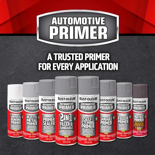 Rust-Oleum Automotive Sandable Primer Spray, Flat Black - color: Black, size: 12 Ounce (Pack of 1)