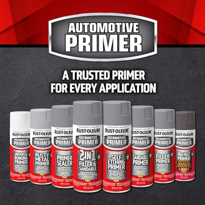 Rust-Oleum Automotive Sandable Primer Spray, Flat Black - color: Black, size: 12 Ounce (Pack of 1)