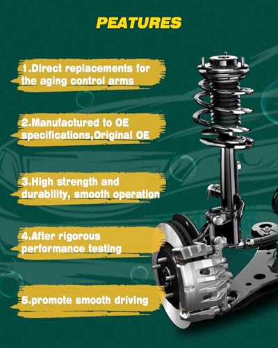 K80068 K8708T 2Pcs Front Upper Control Arms and Ball Joint - size: K80068 K8708T