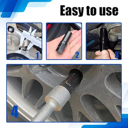 Small 6 Spline Lug Nut Socket, Wheel Lock Key Replacement for Six-Spline Wheel Lock Lug Nuts, Wheel Lock Removal Tool for 19 mm(3/4 Inch)&21 mm(13/16 Inch) Hex Socket Wrench (Small 6 Spline) - color: 6 Spline