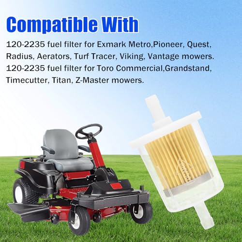 120-2235 Fuel Filter Replacement for Exmark and Toro Most Lawn Mowers