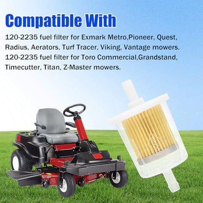 120-2235 Fuel Filter Replacement for Exmark and Toro Most Lawn Mowers