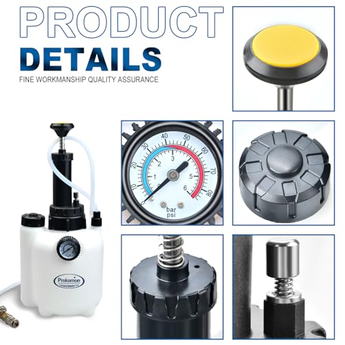 3 Liters Fluid Transfer Pump Tool with 13pcs ATF Adapters - color: blue