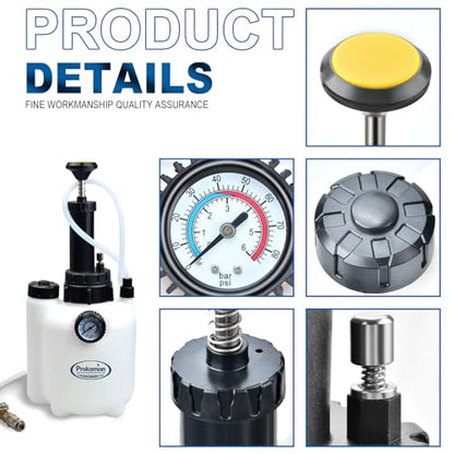 3 Liters Fluid Transfer Pump Tool with 13pcs ATF Adapters - color: blue