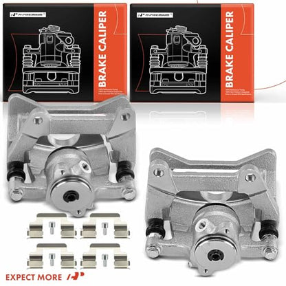 A-Premium Rear Left and Right Side Disc Brake Calipers with Bracket