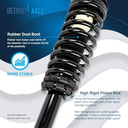 Detroit Axle - Front Steering Knuckles & Wheel Hub Bearings Struts Rear - size: 6AQU47655/ strut shock sway kit