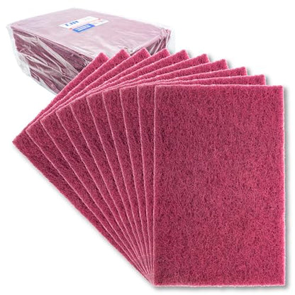 TJR® Scuff Pads 10-Pack – Non-Woven Fleece Buffing Pads for Automotive, Autobody – Multipurpose 6 x 9 Inch Scouring Pad – Tear Resistant Wet and Dry Use Sanding Pads (Medium P400) - style: Medium P400