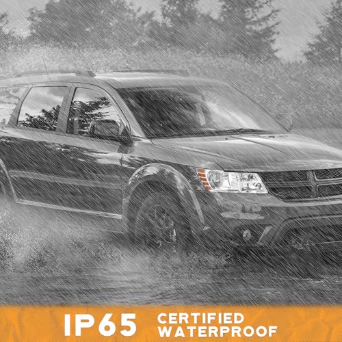 WEELMOTO Headlights for 2009-2020 Dodge Journey Chrome Right Halogen - color: Passenger Side, Clear Lens I Chrome Housing