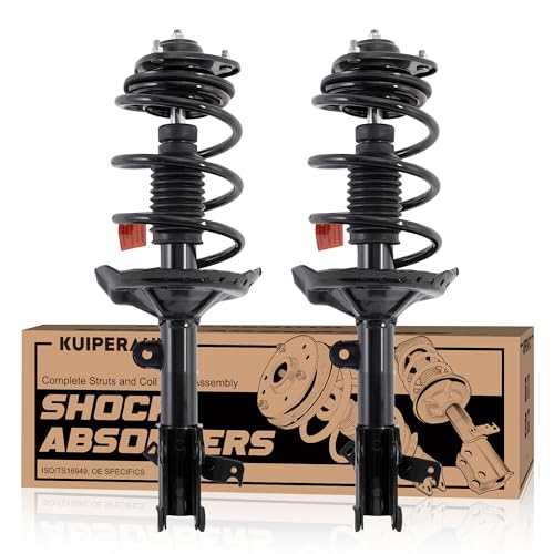 KUIPERAUTO Front Complete Struts Coil Spring Assembly 172537 172536 Compatible with 2005-2007 Honda Odyssey Replacement Shock Absorbers - size: 2x Front Struts, style: 2005-2007