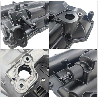 224203C150 Aluminum Engine Valve Cover Fits for 2006-2014 Kia Sedona, 2009-2012 Sorento, 2009-2010 Hyundai Azera, 2009-2011 Santa Fe 3.5L Left & Right Side with Gasket - color: 2006-2014 Kia Sedona