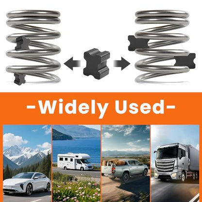 8 PCS Rubber Coil Spring Spacer, Heavy Duty Rubber Suspension Spacers for 1" to 1.5" Coil Spring Lift, Universal Front Coils Springs Booster Lift Blocks for Cars SUVs Trucks - color: 8 PCS
