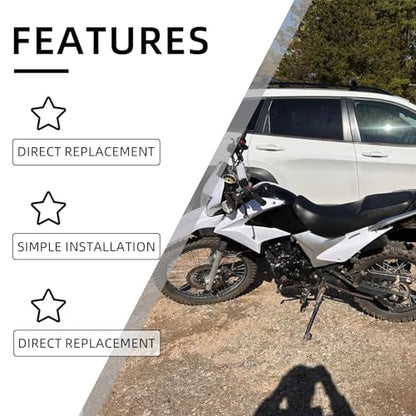 Plastics Fairing Fender Kit for Dirt Bike Hawk 250 - color: Black